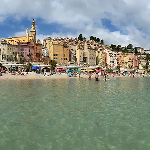 Mansfield Vue Carte Postale Terrasse Piscine Calme Port à 200m à Pied Menton